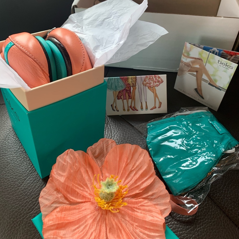 Tieks Peach Poppy size 9